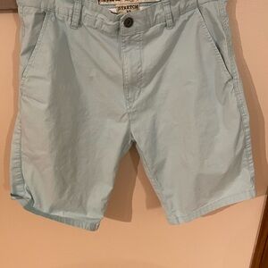 Free Planet Blue Flat Front Shorts Casual Style